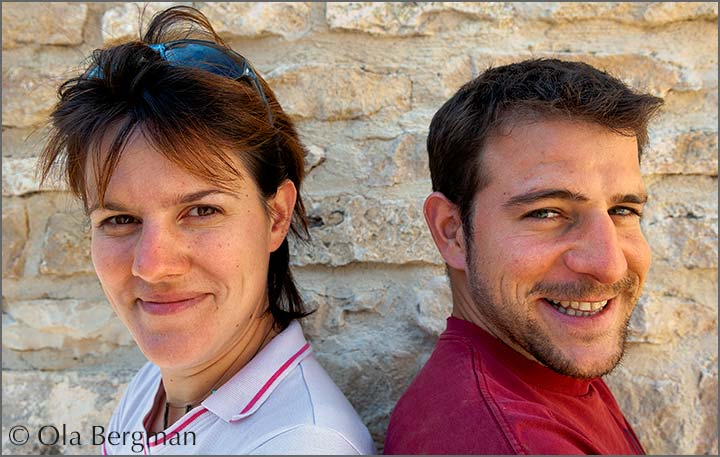 Sylvie and Vincent Boyer in the cellars of Domaine Boyer-Martenot in Meursault, Burgundy.