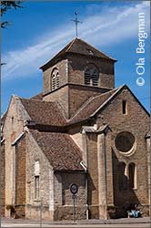 The church in Corgoloin, Burgundy.