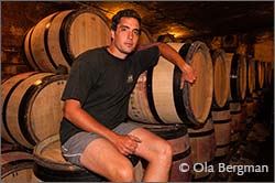 Thomas Bouley at Domaine Jean-Marc Bouley in Volnay.