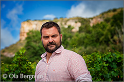 William Trouillet at Domaine Trouillet, Solutré-Pouilly, Burgundy.