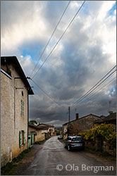 Route de Gratay in Champvent, Burgundy.