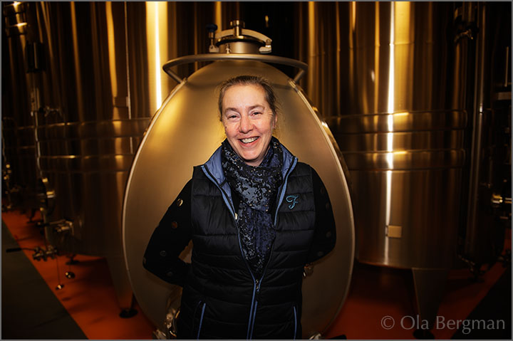 Nathalie Fèvre at Domaine Nathalie & Gilles Fèvre in Fontenay-près-Chablis.