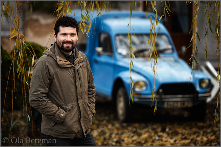Maxime Dubuet-Boillot at Domaine Dubuet-Boillot in Volnay.