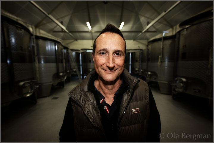 Pierre-Emmanuel Gelin at Domaine Pierre Gelin in Fixin, Burgundy.