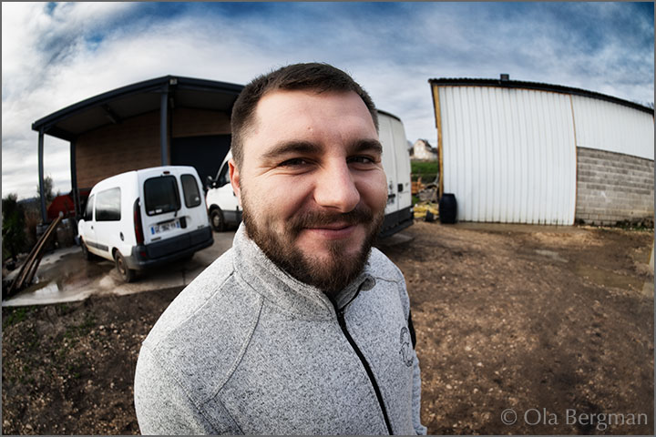 Maxime Cottenceau at Domaine Cottenceau in Buxy, Burgundy.