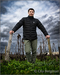 Pierrick Bouley at Domaine Pierrick Bouley in Volnay, Burgundy.