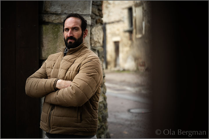 Emmanuel Sainson at Domaine Emmanuel Sainson in La Rochepot, Burgundy.