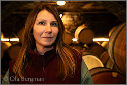 Thérèse Besancenot at Domaine Besancenot in Beaune, Burgundy.