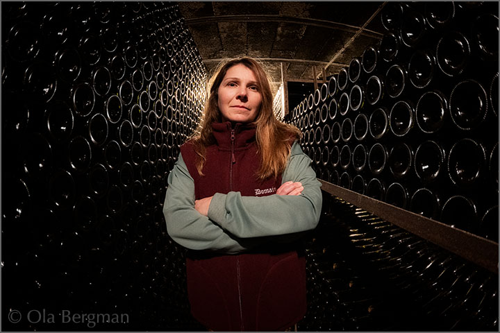 Thérèse Besancenot at Domaine Besancenot in Beaune, Burgundy.